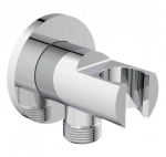 Ideal Standard du&scaron;o žarnos pajungimo alkūnė su laikikliu, chromo sp., BC807AA