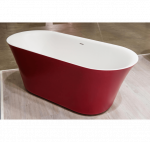 Akmens masės vonia Balteco FIORE 180x82, RAL spalvos &scaron;onai : Spalva - Pasirenkama RAL spalva, Vonios ilgis - 1800 mm, Vonios plotis - 820 mm