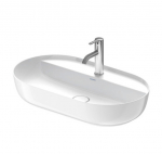 Duravit Luv pastatomas praustuvas 700x400 su anga mai&scaron;ytuvui (vidus baltas, i&scaron;orė balta blizgi)