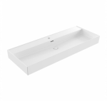 BOCCHI Milano pakabinamas/pastatomas praustuvas 1200x465mm : Spalva - Balta blizgi