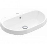 Villeroy - Boch Architectura įleidžiamas praustuvas, 60 cm, su persipylimu : Spalva - Balta blizgi (White Alpine) - Ceramic Plus danga