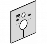 Villeroy - Boch WC SupraFix ViProtect garso izoliacijos rinkinys