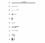 Ravak vonios panelės detalių rinkinys Gentiana, NewDay