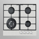 Kaitlentė Allenzi BOS 60 SS smėlio spalvos 60cm dujinė 4 skylių įmontuojama kaitlentė