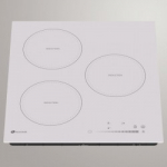 Allenzi PI40w 3 skylių 45cm balta indukcinė įmontuojama kaitlentė