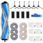24 dalių Aptarnavimo rinkinys Ecovacs deebot T30 T30S T 30 PRO DKT080142 modeliams filtrai mai&scaron;eliai &scaron;epetėliai
