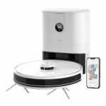 Plaunantis robotas siurblys su dulkių i&scaron;pylimo stotele Zyle ZY520RVW baltas