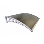 Metal-Gum durų stogelis, pilkas/rudas, 3 dydžiai 120x80 cm