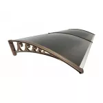 Metal-Gum modulinis durų stogelis, rudas, 3 dydžiai 200x60 cm