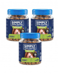 SIMPLY FROM NATURE Smart Bites Triu&scaron;ių treniruokliai &scaron;unims 3x130g
