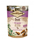 CARNILOVE Semi moist snacks subtilūs skanėstai su putpelėmis ir raudonėliais 200 g