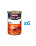 ANIMONDA GranCarno Junior rinkinys su jautiena ir vi&scaron;tiena 6 x 400 g