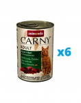 ANIMONDA Carny rinkinysjautiena/stirniena su mėlynėmis 6 x 400 g