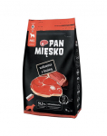PAN MIĘSKO Sausos jautienos ir ožkienos de&scaron;relės &scaron;unims, tra&scaron;kios M 2x9 kg