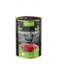 SUPER RAFI Cat su laukine mėsa ir vi&scaron;tienos &scaron;irdelėmis 400g drėgna katės maistas