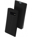 Juodas atverčiamas dėklas Samsung Galaxy S10 telefonui "Dux Ducis Skin Pro"