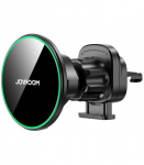 Juodas automobilinis telefono laikiklis su Qi2 15W belaidžio krovimo funkcija "Joyroom JR-ZS412"