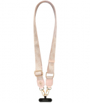 Rožinis dirželis telefonui "Guess Crossbody Strap PU 4G Metal Logo"
