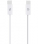 Baltas laidas USB-C - USB-C 60W / 100cm "OBAL:ME LongRun"