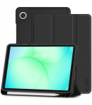 Juodas atverčiamas dėklas Samsung Galaxy Tab A9 / A11 8.7 X110 / X115 / X133 / X135 plan&scaron;etei "Tech-Protect SC"