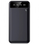 Juoda I&scaron;orinė baterija Power Bank 10W 10000mAh "Reach RR-JP12"