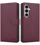 Raudonas atverčiamas dėklas Samsung Galaxy S26 telefonui "Tech-Protect Wallet"