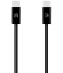 Juodas laidas USB-C - USB-C 60W / 100cm "OBAL:ME LongRun"