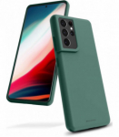 Dėklas Mercury Silicone Case Samsung S916 S23 Plus 5G tamsiai žalias