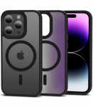 Matinis juodas dėklas Apple iPhone 15 Pro Max telefonui "Tech-Protect Magmat Magsafe"