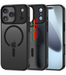 Matinis juodas dėklas Apple iPhone 17 Pro Max telefonui "Tech-Protect Magmat XT 4-Set Magsafe"