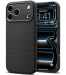 Juodas dėklas Apple iPhone 17 Pro Max / 18 Pro Max telefonui "Spigen Liquid Air"