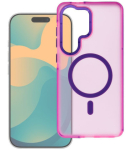 Rožinis dėklas Samsung Galaxy S26 Ultra telefonui "Forcell F-Protect Vivid Premium Magsafe"