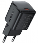 Juodas 1xUSB-C (PD/QC/FCP/AFC) 30W GaN pakrovėjas "Acefast A118"