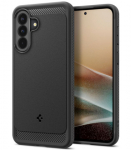 Matinis juodas dėklas Samsung Galaxy A37 5G telefonui "Spigen Rugged Armor"