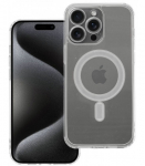 Skaidrus dėklas su kameros apsauga Apple iPhone 15 Pro Max telefonui "Clear Mag Cover MagSafe"