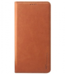 Rudas atverčiamas dėklas Apple iPhone 12 / 12 Pro telefonui "HDD Magnetic Wallet Case"
