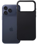 Juodas dėklas Apple iPhone 17 Pro Max / 18 Pro Max telefonui "Silicone Case"
