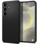 Matinis juodas dėklas Samsung Galaxy S24 telefonui "Spigen Liquid Air"