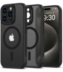 Matinis juodas dėklas Apple iPhone 16 Pro Max telefonui "Tech-Protect MagCam Magsafe"