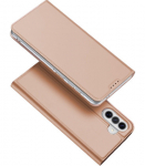 Rausvai auksinės spalvos atverčiamas dėklas Samsung Galaxy A37 5G telefonui "Dux Ducis Skin Pro"