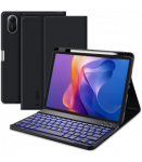 Juodas atverčiamas dėklas + klaviatūra Xiaomi Redmi Pad 2 11.0 plan&scaron;etei "Tech-Protect SC + Keyboard"