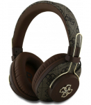 Rudos belaidės ausinės "Guess PU 4G Metal Logo ENC Wireless Headphone"