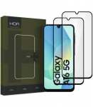 Juodas apsauginis grūdintas stiklas Samsung Galaxy A16 4G / 5G / A26 5G / A17 4G / 5G telefonui "HOFI Glass Pro+ 2-Pack"