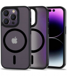 Matinis juodas dėklas Apple iPhone 14 Pro telefonui "Tech-Protect Magmat Magsafe"