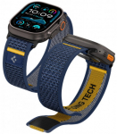 Mėlyna apyrankė Apple Watch 8 / 9 / 10 / 11 / SE / ULTRA (44 / 45 / 46 / 49 MM) laikrodžiui "Spigen Athlex Air"