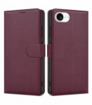 Dėklas Fancy Wallet Samsung A536 A53 5G tamsiai raudonas