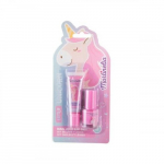 Little Unicorn Lip Gloss + Nail Polish Rinkinys nagų ir lūpų priežiūrai vaikams Strawberry