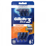 Blue3 Comfort Razor Vienkartiniai skustuvai 6vnt