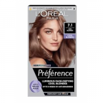 Preference Permanent Hair Color Ilgalaikiai plaukų dažai 7.1 Iceland