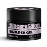 Easy Fluid Builder Gel Maskuojantis gelis Milky Foil